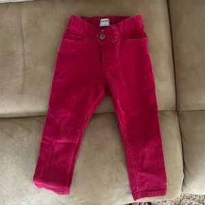 Old Navy, pink corduroy pants size 2T.